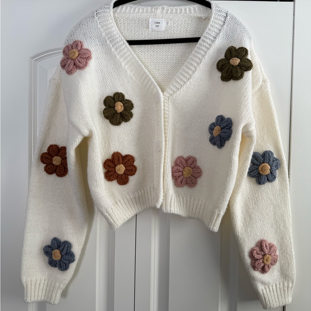 Floral Knit Sweater